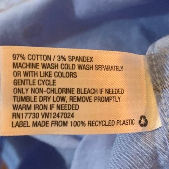 Goodfellow Men's Spring Blue Full Button Short Sleeve Shirt L Slim Fit NWT - Picture 7 of 9